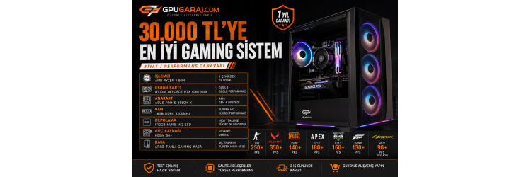 30.000 TL'ye En İyi Gaming Sistem (2026 Rehberi)