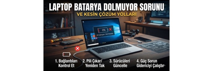 Laptop Batarya Dolmuyor Sorunu ve Kesin Çözüm Yolları