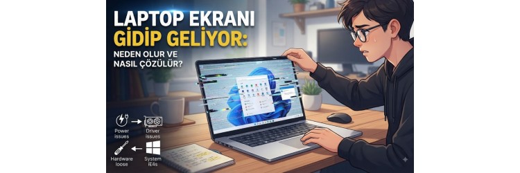 Laptop Ekranı Gidip Geliyor Neden Olur ve Nasıl Çözülür? Laptop Ekranı Gidip Geliyor Neden Olur ve Nasıl Çözülür?