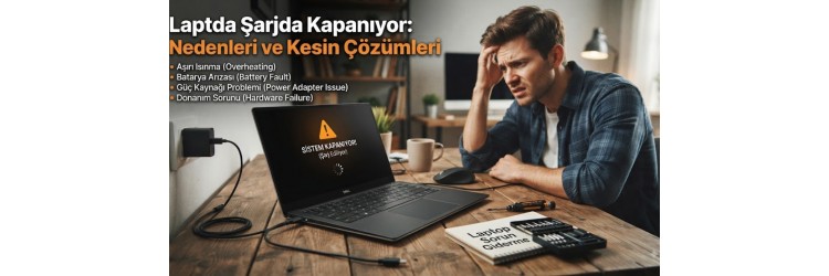 Laptop Şarjda Kapanıyor: Nedenleri ve Kesin Çözümleri Laptop Şarjda Kapanıyor: Nedenleri ve Kesin Çözümleri