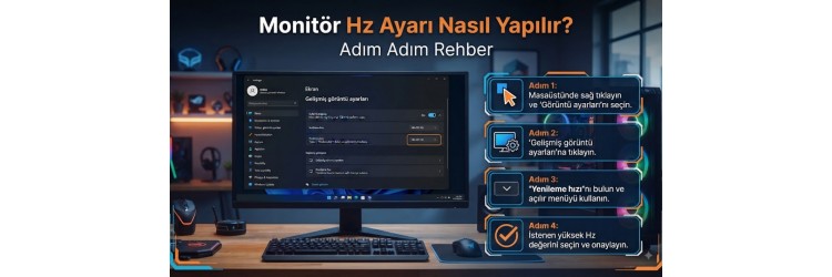 Monitör Hz Ayarı Nasıl Yapılır? Adım Adım Rehber? Monitör Hz Ayarı Nasıl Yapılır? Adım Adım Rehber?