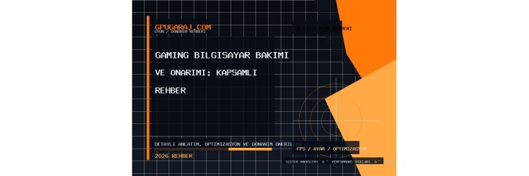 Gaming Bilgisayar Bakımı ve Onarımı: Kapsamlı Rehber Gaming Bilgisayar Bakımı ve Onarımı: Kapsamlı Rehber