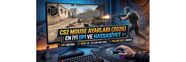 CS2 Mouse Ayarları (2026) | En İyi DPI ve Hassasiyet CS2 Mouse Ayarları (2026) | En İyi DPI ve Hassasiyet