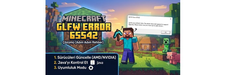 Minecraft GLFW Error 65542 Çözümü (2026)