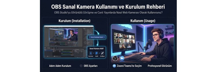 OBS Sanal Kamera Kullanımı ve Kurulum Rehberi OBS Sanal Kamera Kullanımı ve Kurulum Rehberi