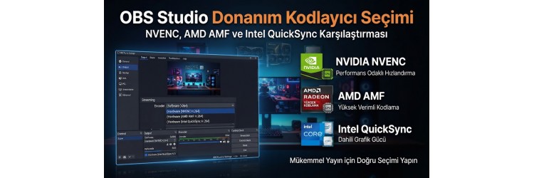 OBS Studio Donanım Kodlayıcı Seçimi OBS Studio Donanım Kodlayıcı Seçimi