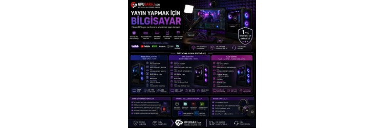 Yayın Yapmak İçin Bilgisayar Yayın Yapmak İçin Bilgisayar