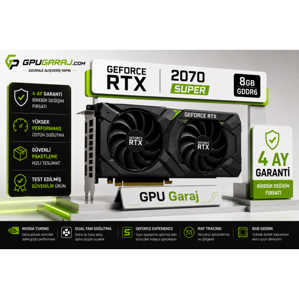 NVIDIA GeForce RTX 2070 SUPER 8GB GDDR6 Ekran Kartı