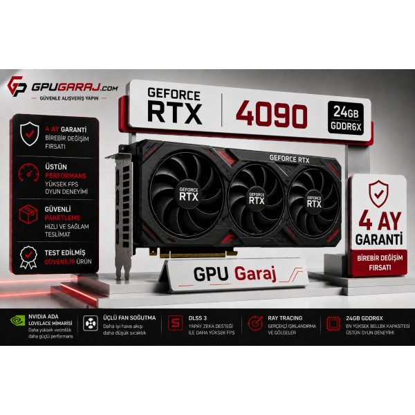 NVIDIA GeForce RTX 4090 24GB GDDR6X Ekran Kartı