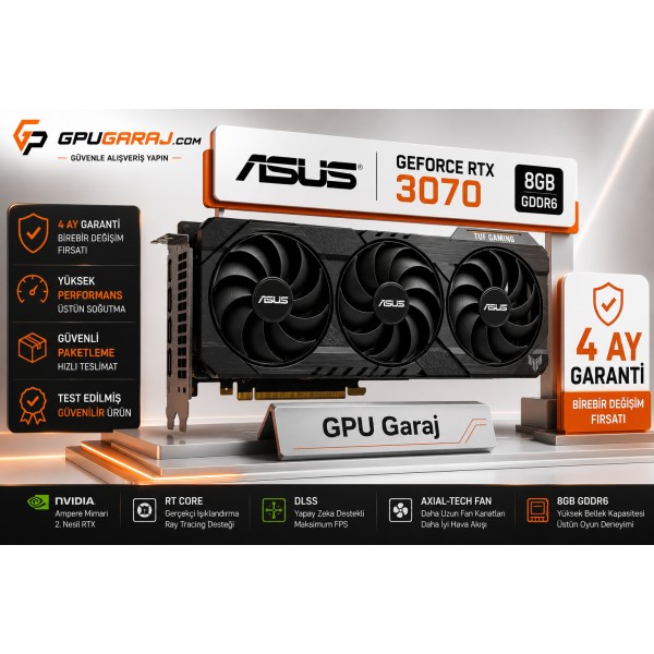 GeForce RTX 3070 8GB GDDR6 Ekran Kartı