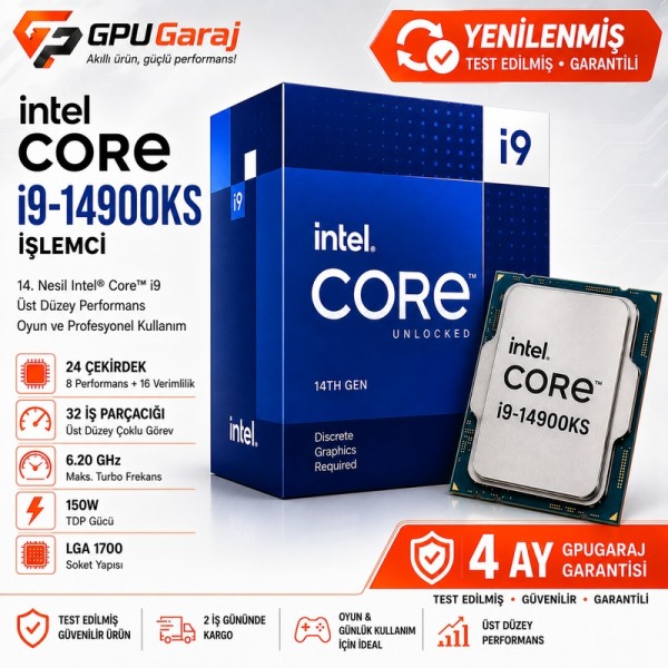 Yenilenmiş Intel Core i9-14900KS İşlemci