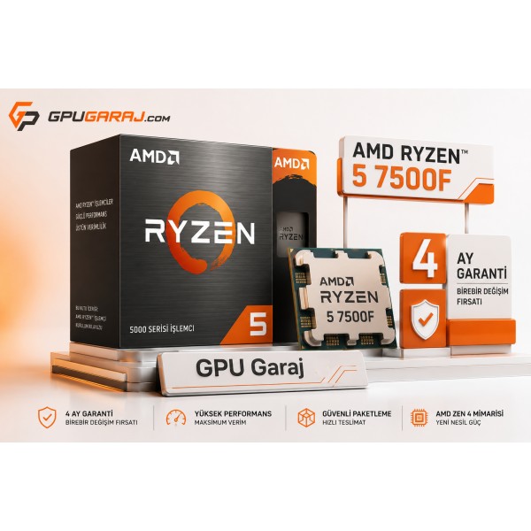 Yenilenmiş AMD Ryzen 5 7500F İşlemci | GPUGaraj