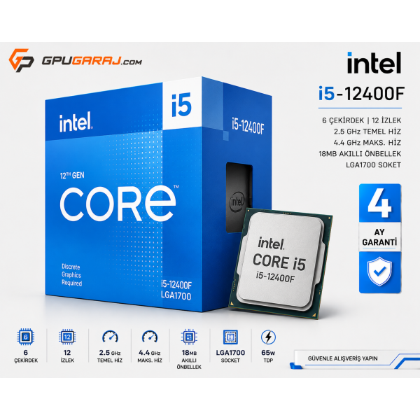 İntel Core i5-12400F
