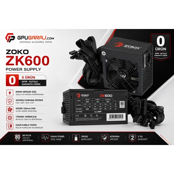 ZK600 Siyah 600W